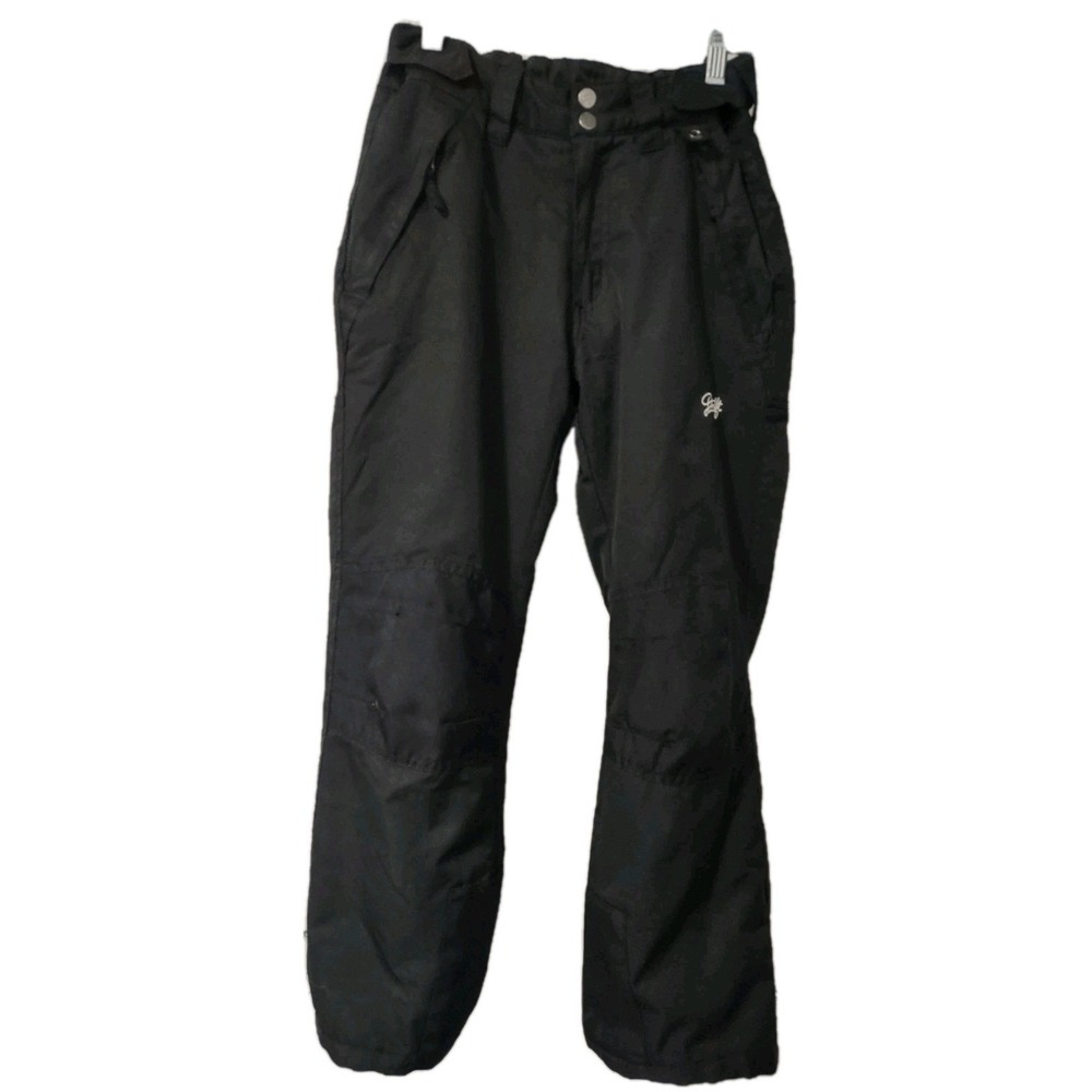 Drift Snow Pants Youth Size Large Insulated Ski Pockets Black Embroidered Logo